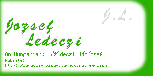 jozsef ledeczi business card